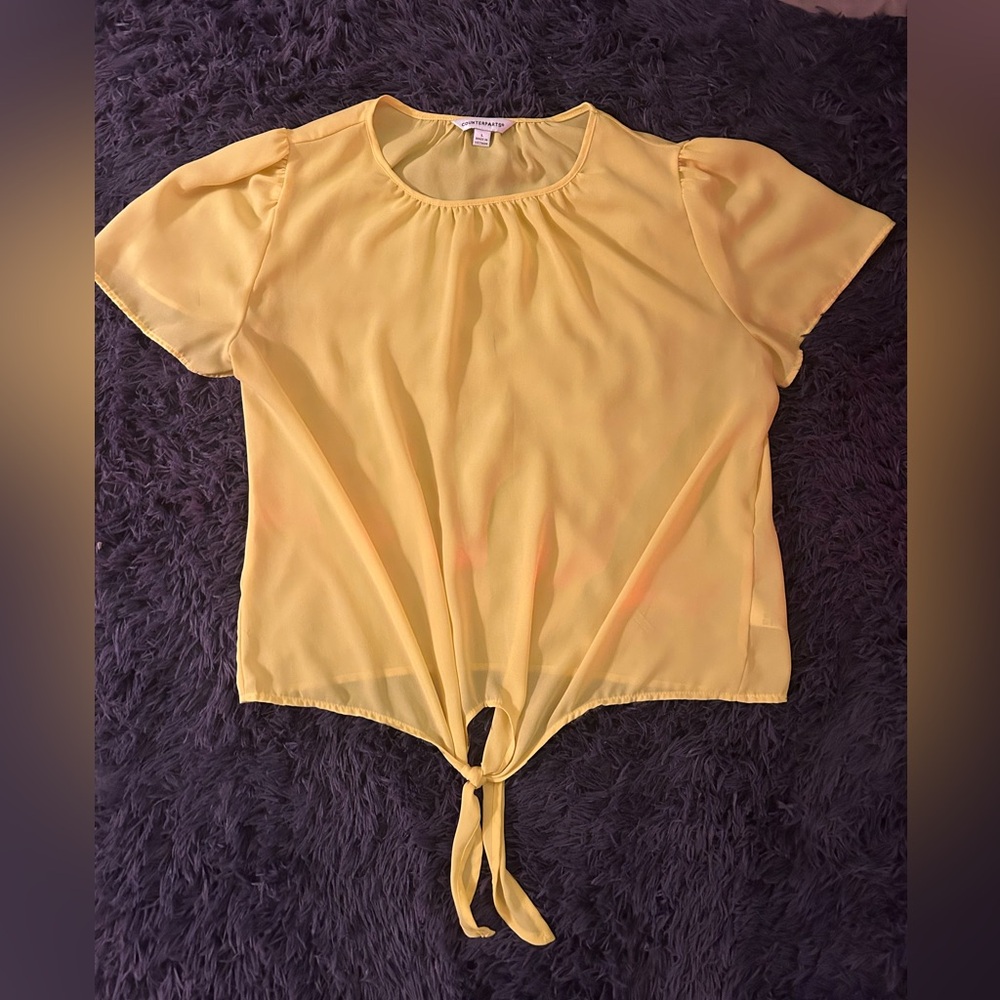 Yellow blouse, Counterparts brand, size yellow